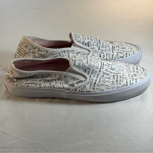 Vans Leila Self Love White Slip-On Surf Sneakers - Picture 3 of 12